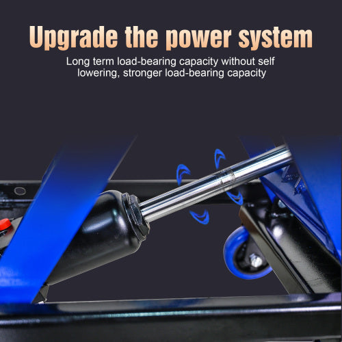 Hydraulic Lift Trolley, 500 LBS Capacity, With 4 Wheels, For Material